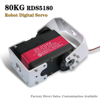 Moteur servo métallique RDS5160 à couple élevé 80 kg pour la robotique, 180 degrés CC pour robots RC, garçons et filles