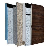 Panneaux sandwich en mousse EPS personnalisés 16/20 mm, panneaux muraux extérieurs en polyuréthane décoratifs en métal sculpté pour hôtel