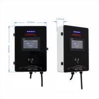 Amppal Nuevo Cargador de CA Comercial/Doméstico de 22/44kW IP54 con Ethernet/4G/WIFI, Estación de Carga EV Montada en Pared para Coche Eléctrico