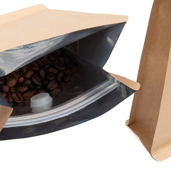 Curated visual reference: Visual Reference: High Quality Eight Side Seal Kraft Paper Bag Packaging One