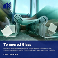 Verre de sécurité trempé haute résistance 8 mm, 10 mm, 12 mm pour fenêtres et portes d'entrée résidentielles et commerciales