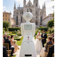 Nouveauté : Robot Photobooth Magique - Télécommande, Compatible DSLR, Écran Tactile 32'', Idéal pour les Fêtes