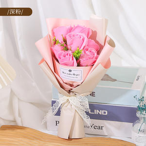 ช่อดอกไม้ประดิษฐ์ทำด้วยมือของขวัญ DIY ที่สวยงามสำหรับจบการศึกษาดอกไม้แห้งนิรันดร์วันวาเลนไทน์สำหรับแฟนสาว - Product Image 6