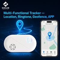 Pelacak GPS Pintar Kompak untuk Hewan Peliharaan, Lokasi Real-Time via Aplikasi, Daya Tahan Baterai 20 Jam, Nada Dering Plastik, Peringatan Geofence untuk Kucing dan Anjing