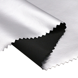 Tùy Chỉnh Sữa Lụa Laminate PU Bạc Phim Không Thấm Nước Nhanh Chóng Nhiệt Lưu Trữ Đàn Hồi Hình Dạng Giảm Béo Spandex Tắm Hơi Phù Hợp Với Vải - Product Image 2