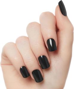 <span class=keywords><strong>Kit</strong></span> <span class=keywords><strong>de</strong></span> <span class=keywords><strong>uñas</strong></span> negras cortas <span class=keywords><strong>de</strong></span> fantasía 24 Mega pestañas adhesivas pegamento <span class=keywords><strong>de</strong></span> Gel Rosa Barra <span class=keywords><strong>de</strong></span> manicura 28 <span class=keywords><strong>uñas</strong></span> artificiales a presión - Product Image 4