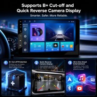 Stereo Mobil Android 13 9 Inci 3GB 64GB RK3562 Wireless CarPlay Android Auto dengan Heat Sink Aluminium