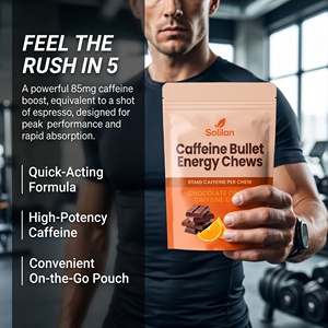 Gomitas Energéticas de Chocolate y Naranja con 85 mg de Cafeína, Masticables para Mejorar la Resistencia en Ciclismo y Deportes - Product Image 5