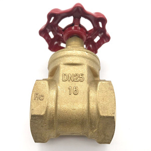 Amico Brass Gate Valve DN25 Rc16 Water Pipe Valve Straight Through Switch Type - Product Image 1