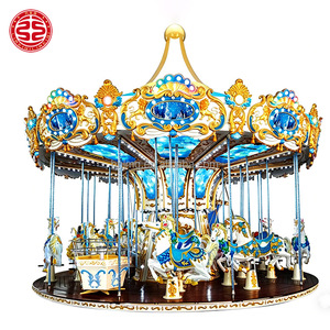 Carrusel de 16-<span class=keywords><strong>26</strong></span> Asientos para Niños, Carrusel Pequeño para Interiores, Equipos de Parque de Atracciones de China - Product Image 3