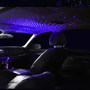 Teto noite Star Laser USB telhado interior luz ambiente carro poder estrelado céu estrelado luzes piscando atmosfera