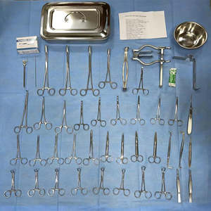 18 pezzi Kit chirurgico per studenti in acciaio inox strumenti di sezionamento e sutura alimentazione manuale per uso di formazione di chirurgia minore - Product Image 3