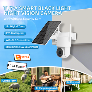 Câmera de Segurança Solar PTZ Tuya com Zoom 12X, WIFI+BLE, Rastreamento de Movimento, Áudio Bidirecional, 3MP, Alarme Inteligente, IP65, Luz Noturna em Cores Completas - Product Image 5