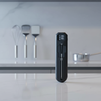 Termometer Dapur Digital Nirkabel 820FT untuk BBQ, Probe Baja Tahan Karat dengan Temperatur Ganda untuk Daging Panggangan BBQ