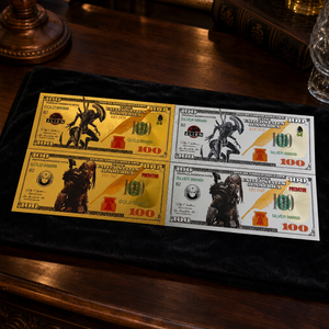 2026 Gran Venta Monedero Plegable con Diseño de Monstruo Alienígena, 4 Diseños, Chapado en Oro, Impresión Digital - Product Image 2