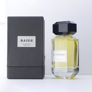 Botella de Perfume de Vidrio Transparente Irregular de Lujo Personalizada de Oriente Medio, 30ml, 100ml, 50ml, 20ml, con Pulverizador y Tapa Dorada - Product Image 2