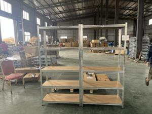 רב שכבתית מעובה מדפים מגולוון להציג מתלה בית מתכוונן מדפי סופרמרקט אחסון ברזל מדף - Product Image 5