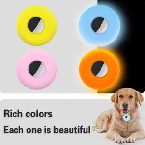 NEW Luminous Soft Shockproof Silicone Protective Case for Airtags <strong>GPS</strong> Case Cover Anti-Lost Keychain Pet <strong>Dog</strong> Cat Silicone case - Product Image 2