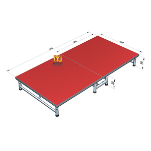 Chất lượng cao <span class=keywords><strong>1.22m</strong></span> nhôm di động gấp giai đoạn cho các sự kiện cài đặt nhanh chóng - Product Image 1