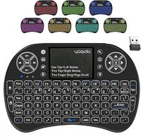 Keyboard Mini i8 2.4G, Mouse udara tanpa kabel dengan Touchpad dan Keyboard mini nirkabel untuk TV pintar