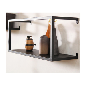 Wought-estantes de pared de metal flotante, estante de pared profundo decorativo para el hogar antiguo, en venta - Product Image 3