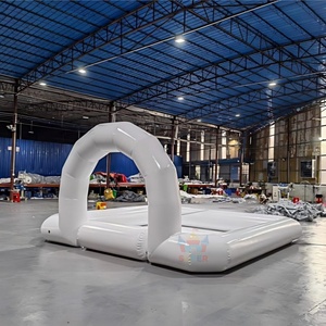 SUPER CASTLE Pista <span class=keywords><strong>de</strong></span> Carreras Inflable Blanca <span class=keywords><strong>para</strong></span> Autos <span class=keywords><strong>de</strong></span> Choque y Go Karts <span class=keywords><strong>de</strong></span> 3x3m/4x4m/5x5m con Bomba <span class=keywords><strong>de</strong></span> Aire <span class=keywords><strong>para</strong></span> <span class=keywords><strong>Alquiler</strong></span> - Product Image 5