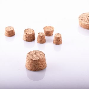 Disesuaikan berbagai ukuran kaca botol anggur sumbat gabus kayu kaca stoples lilin alam bentuk T meruncing sumbat kayu - Product Image 3