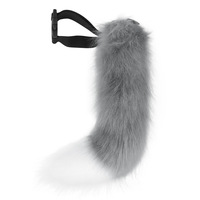 Vente en gros de queue de faux renard queue de sétaire en peluche pour accessoires de décoration queue d'animal