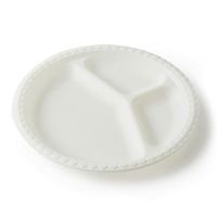 Assiettes jetables rondes blanches pour mariage et fête, biodégradables, compostables, en amidon de maïs, diamètre 20,3 cm, écologiques