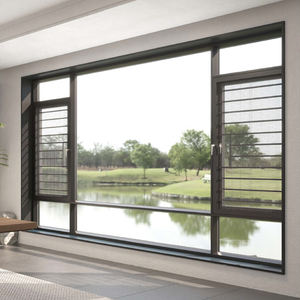 <span class=keywords><strong>Ventanas</strong></span> Fijas de Doble Panel Minimalistas Modernas de Ángulo Amplio, Cristal Sólido, Ahorro de Energía y Bloqueo de Ruido - Product Image 1