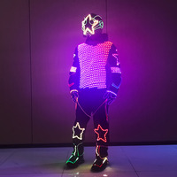 Costumes, coiffes et combinaisons de robots lumineux à LED pleine couleur – Tenues phosphorescentes accrocheuses pour fêtes, spectacles et événements d'Halloween