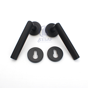 Kesaf tùy chỉnh cửa phần cứng/Trắng phòng xử lý cho cửa ra vào nóng bán giá rẻ Châu Âu hiện đại bên ngoài chải hộp vàng cao cấp - Product Image 1