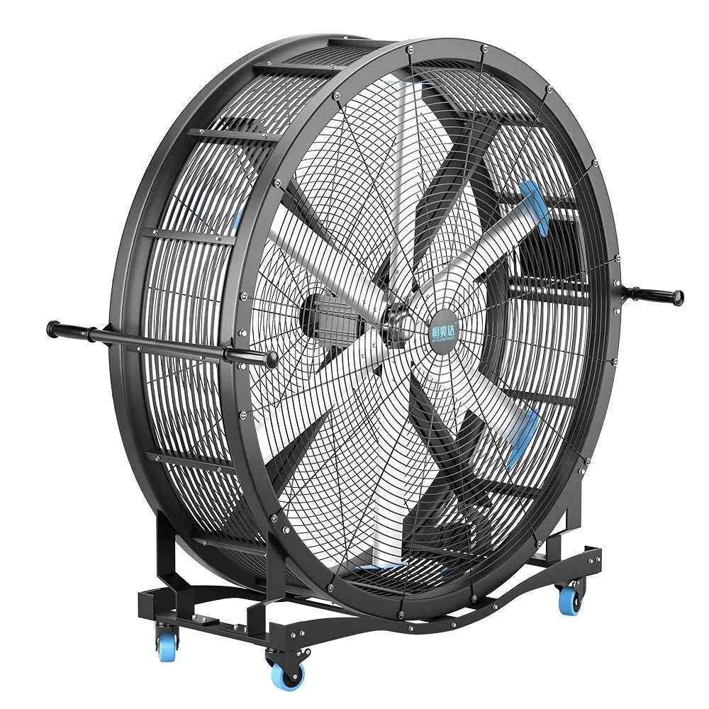 Ventilador para pedal comercial, ventilador hvls unidade direta permanente industrial grande pmsm ventilador móvel