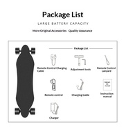 Nouveau skateboard électrique d'entrée de gamme télécommandé à quatre roues, portable, pour les trajets urbains et les déplacements sur la route
