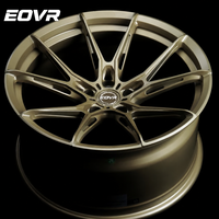 Jantes forgées EVOR, jantes en alliage d'aluminium concaves profondes, jantes noires pour voitures particulières Corvette C7 C8