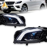 Upgrade Lampu Depan Mobil Terbaru Racing Parts Cars BQD04 Lampu Depan Retrofit LED untuk Mobil Mercedes-Benz W166 2012-2015