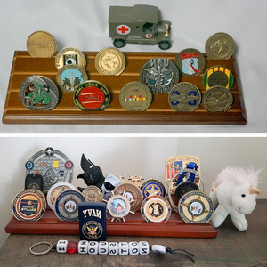 Support de Présentation Décoratif en <span class=keywords><strong>Bois</strong></span> pour Pièces Commémoratives – Présentoir pour Pièces de Collection – Ventes Flash - Product Image 2