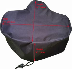 Cubierta impermeable para SILLÍN de <span class=keywords><strong>bicicleta</strong></span>, cubierta de lluvia ancha para asiento de <span class=keywords><strong>bicicleta</strong></span> con cordón, funda de cojín de espuma viscoelástica para <span class=keywords><strong>bicicleta</strong></span> - Product Image 5