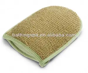 Hot selling natural bamboo bath mitt