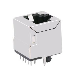 库存垂直RJ45连接器屏蔽1x1端口8P8C模块化插孔A-2014-2S-4-N-R - Product Image 3