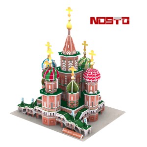 Vente chaude DIY Éducatif <span class=keywords><strong>Taj</strong></span> <span class=keywords><strong>Mahal</strong></span> Construction Célèbre <span class=keywords><strong>Puzzle</strong></span> en papier <span class=keywords><strong>3D</strong></span> coloré EPS pour enfants unisexes Jouets DIY - Product Image 5