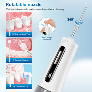 Meilleures ventes : Irrigateur <span class=keywords><strong>dentaire</strong></span> OEM/ODM 300 ml, Nettoyeur à <span class=keywords><strong>jet</strong></span> d'eau portable sans fil pour dents et appareils dentaires - Product Image 3