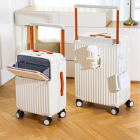 Valise large bon marché valise personnalisée de grande capacité chariot de voyage conception avant ouverte bagages