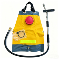 Sac à dos de lutte contre les incendies pliable en PVC avec réservoir d'eau intégré pour les opérations d'extinction d'incendies en zone sauvage