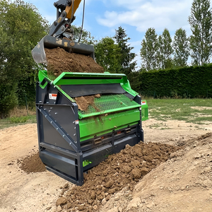 Lớp đất mặt sàng phân hữu cơ cát sỏi tách đất trống màn hình nhỏ đá rung sàng máy phân <span class=keywords><strong>compost</strong></span> thiết bị sàng lọc - Product Image 2