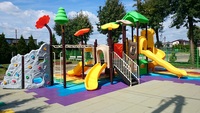 Équipement de terrain de jeux commercial, série Sunshine Dream, structure de jeu multi-glissades pour enfants, pour parc, maternelle