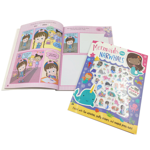 Livre à activités de dessin éducatif et personnalisé <span class=keywords><strong>pour</strong></span> <span class=keywords><strong>les</strong></span> enfants, carnet d'autocollants, avec étiquettes, stickers, vente en gros, nouveaux modè<span class=keywords><strong>les</strong></span> - Product Image 4