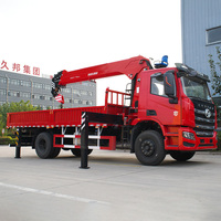 Grue mobile télescopique JIUBANG 4x2 8T avec hauteur de levage maximale de 18,5 m et stabilisateurs hydrauliques à double chambre pour la construction