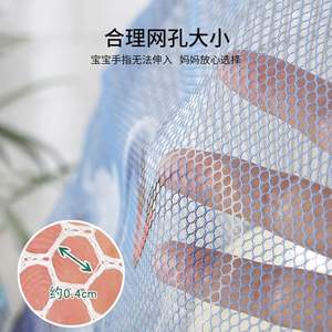 Cache de protection anti-pincement rond en tissu brodé pour ventilateur électrique pour enfants - Product Image 3