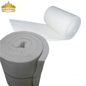 Couverture en Fibre Céramique KINGWOOL avec Feuille d'Aluminium, <span class=keywords><strong>Épaisseur</strong></span> 25-50mm, 1260-1400 ℃    Couverture isolante 96/128/m3 - Product Image 2